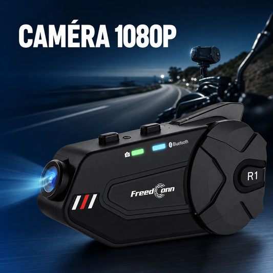 FreedConn R1 Plus caméra 1080p pour casque moto