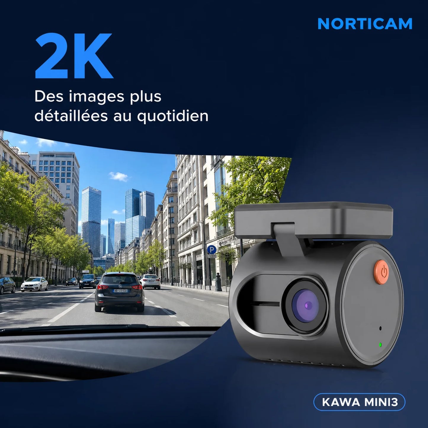 Dashcam voiture mini 2K — KAWA MINI3
