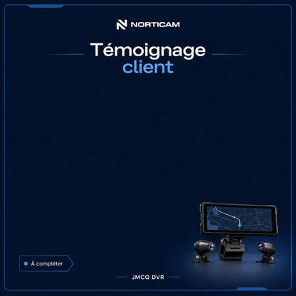 Gabarit vierge de témoignage client pour JMCQ DVR