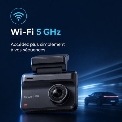 DDPAI Z50 Pro dashcam avec Wi-Fi 5 GHz