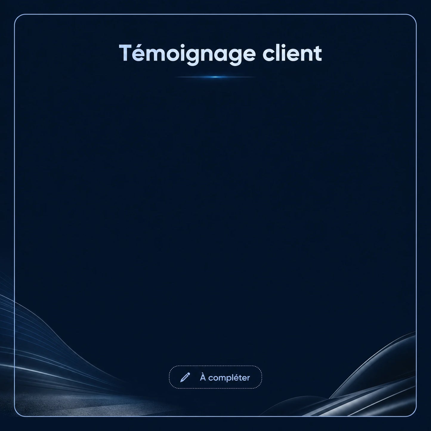 Gabarit vierge de témoignage client NORTICAM pour DDPAI Z50 Pro