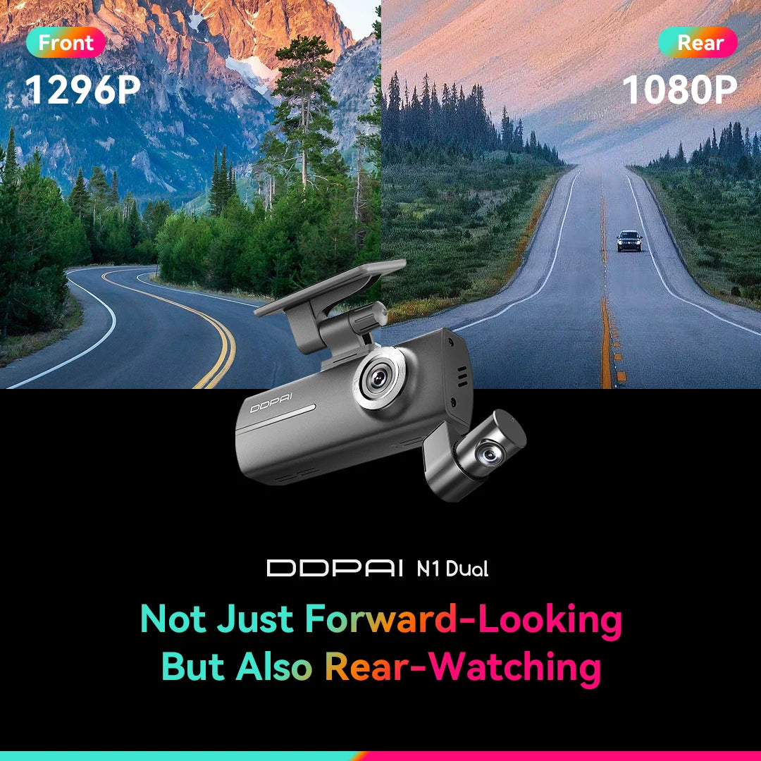 Dashcam avant arrière — DDPAI N1 Dual