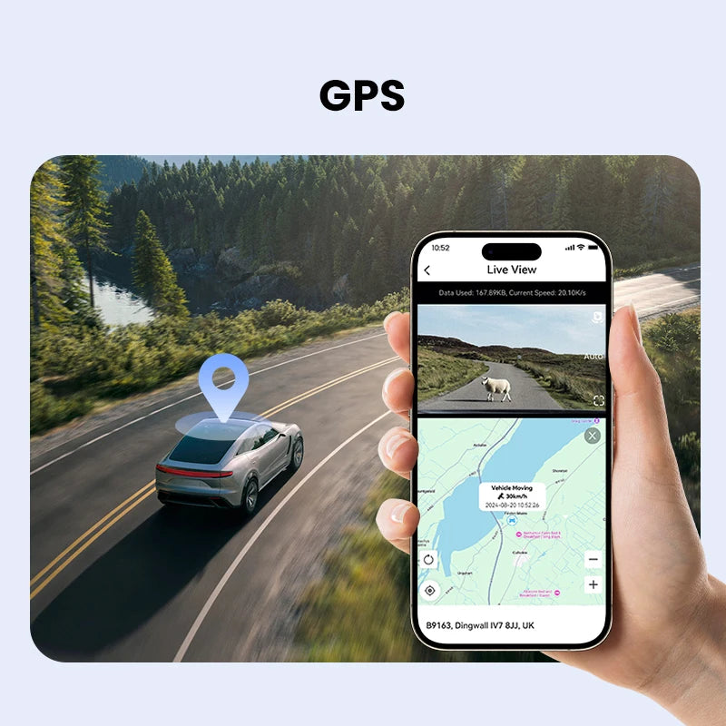 Dashcam Wi-Fi 5 GHz 4K – DDPAI Z50 Pro