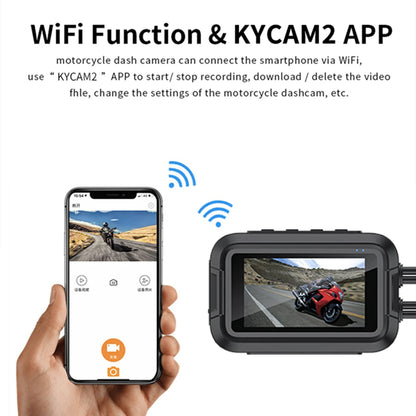 Dashcam moto avant arrière — Kocam DVR 1080p