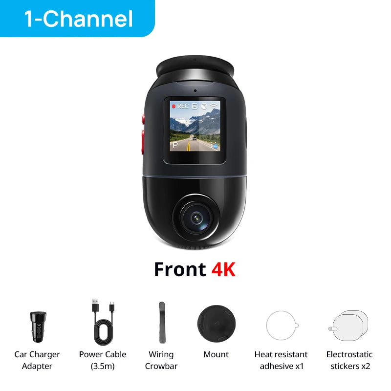 Dashcam voiture 360° 4K — 70mai X800 Omni
