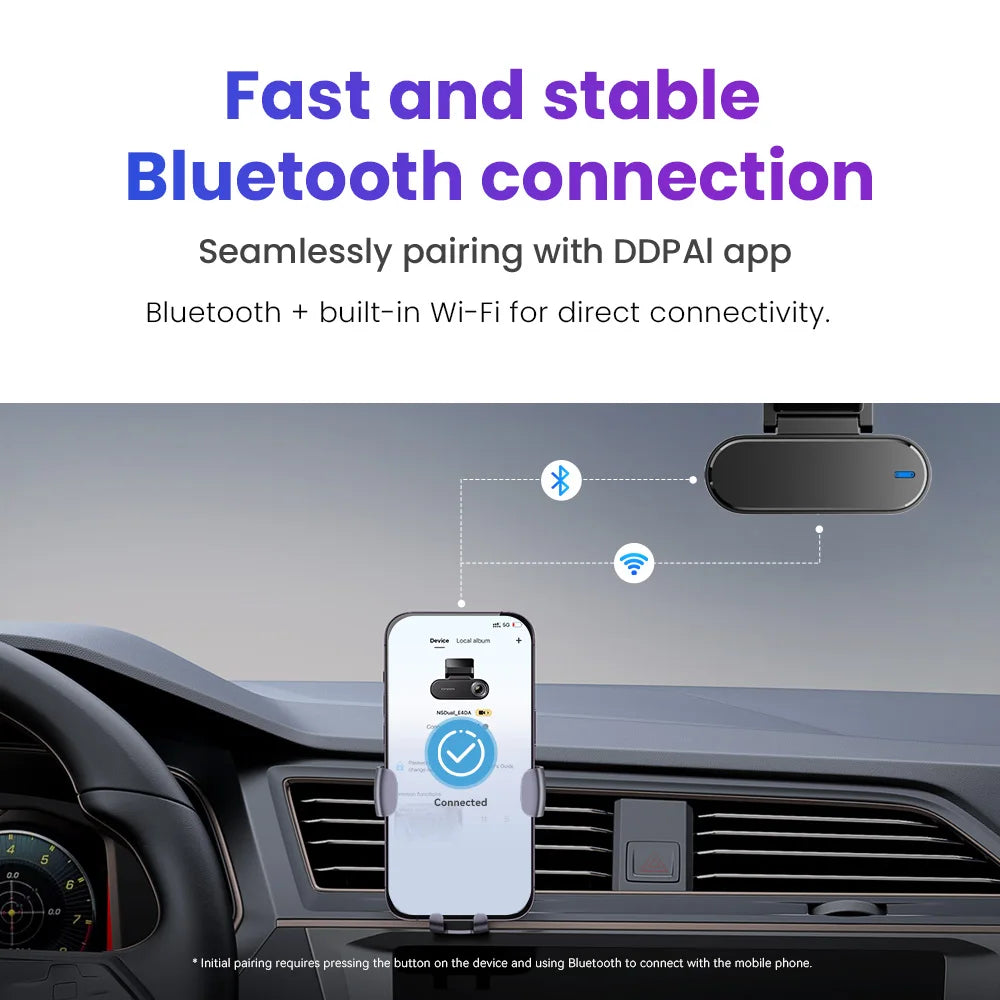 Dashcam 4K avant arrière — DDPAI N5 Dual