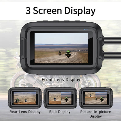 Dashcam moto avant arrière — Kocam DVR 1080p