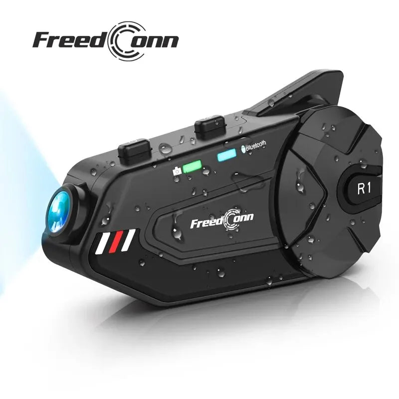 Dashcam moto casque — FreedConn R1 Plus