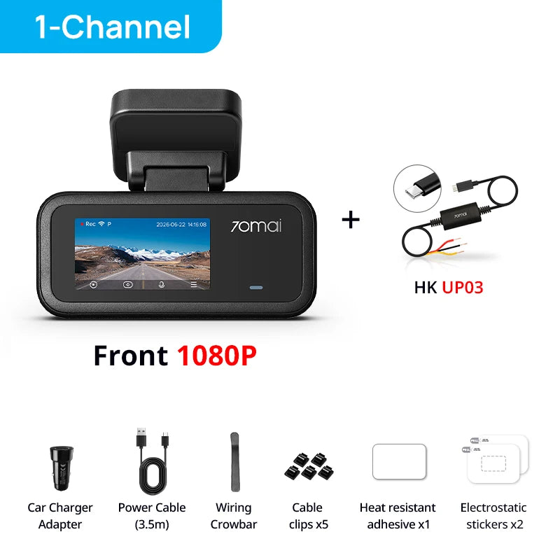 Dashcam voiture compacte HDR — 70mai A210