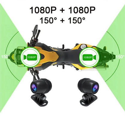 Dashcam moto avant arrière — Kocam DVR 1080p