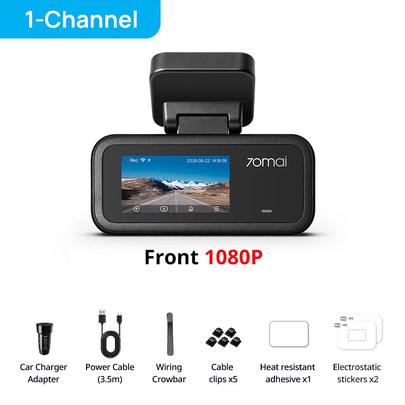 Dashcam voiture compacte HDR — 70mai A210