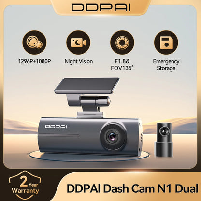 Dashcam avant arrière — DDPAI N1 Dual