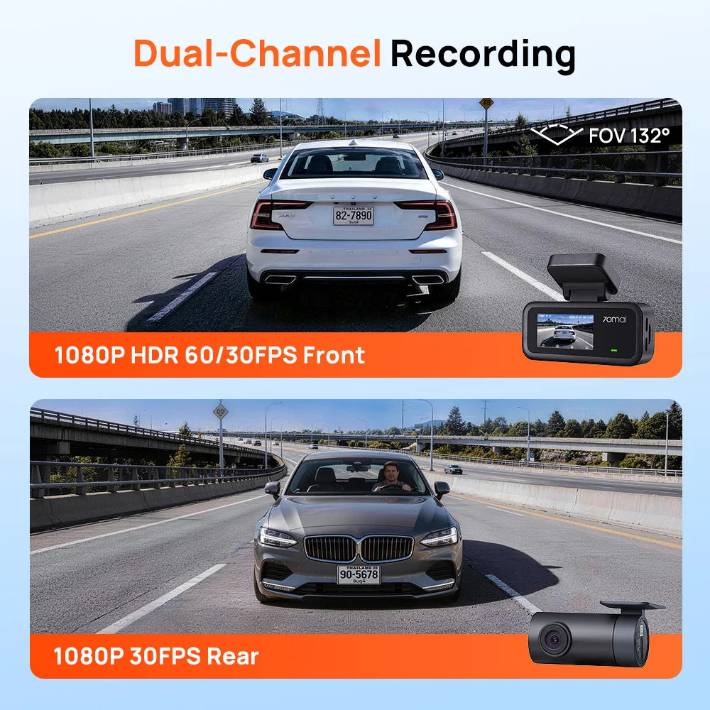 Dashcam voiture compacte HDR — 70mai A210