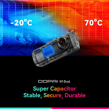 Dashcam avant arrière — DDPAI N1 Dual