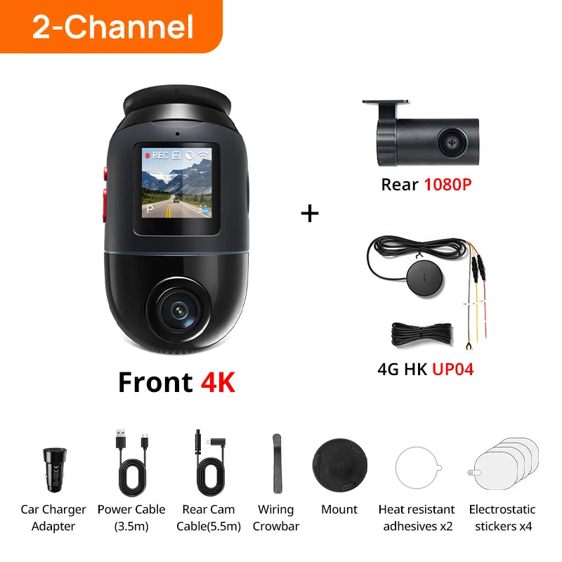 Dashcam voiture 360° 4K — 70mai X800 Omni