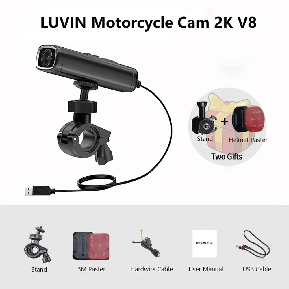Dashcam moto 2K — FreedConn Black Box