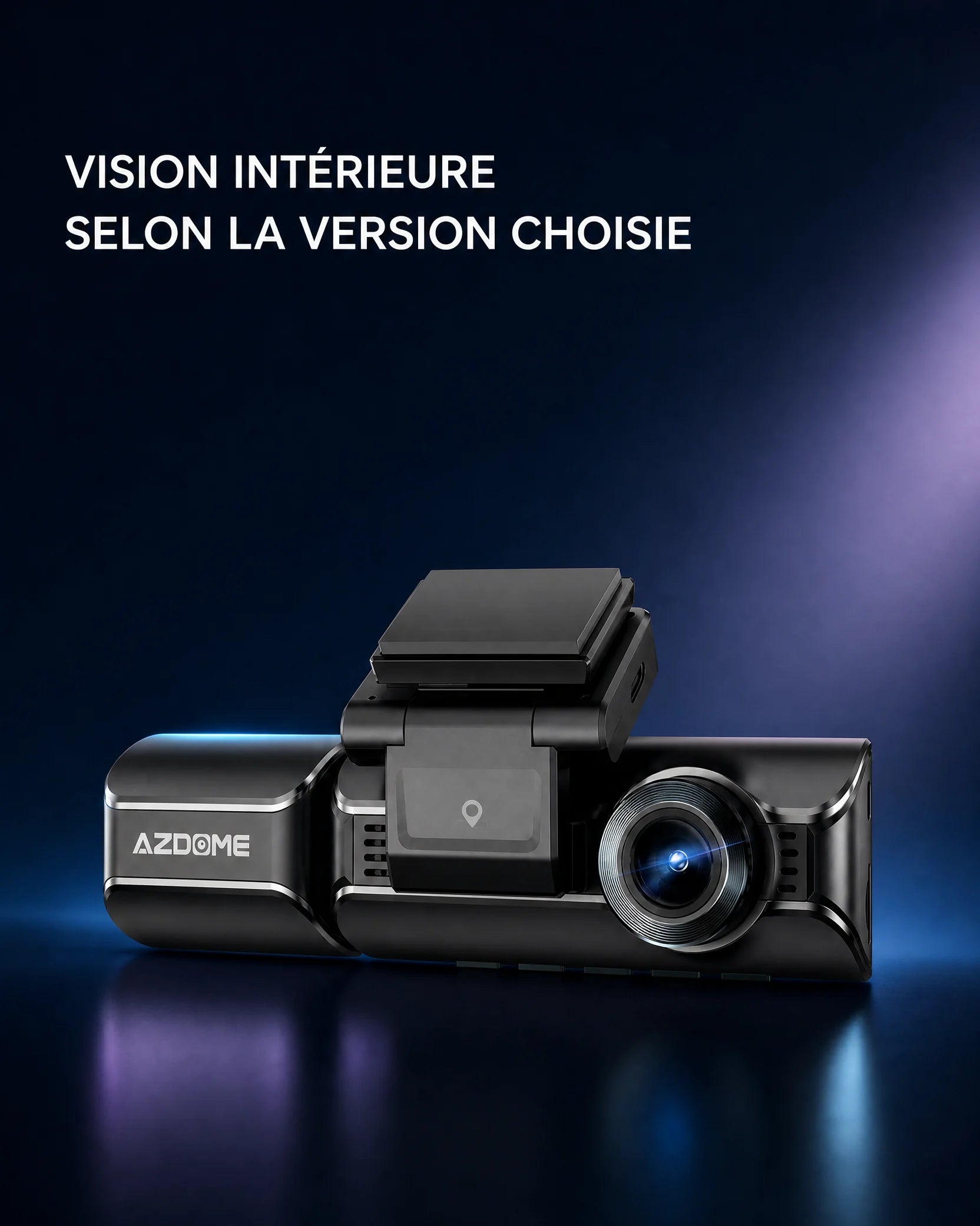 AZDOME M550 Pro vision intérieure selon version