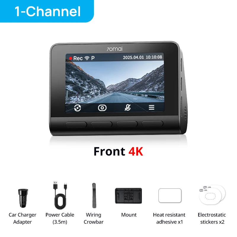 Dashcam 4K GPS — 70mai A810S