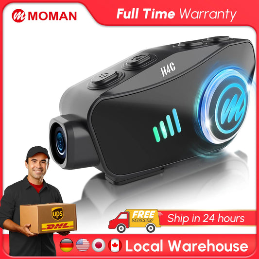Dashcam moto 360° — MOMAN H4C