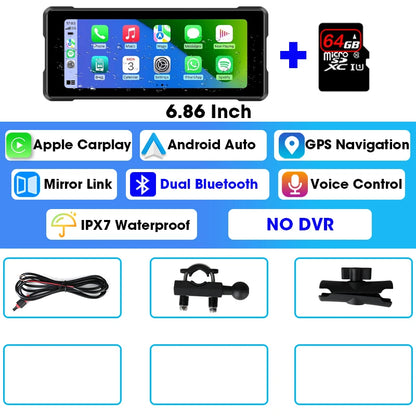 Dashcam moto CarPlay 6,86 pouces – JMCQ DVR