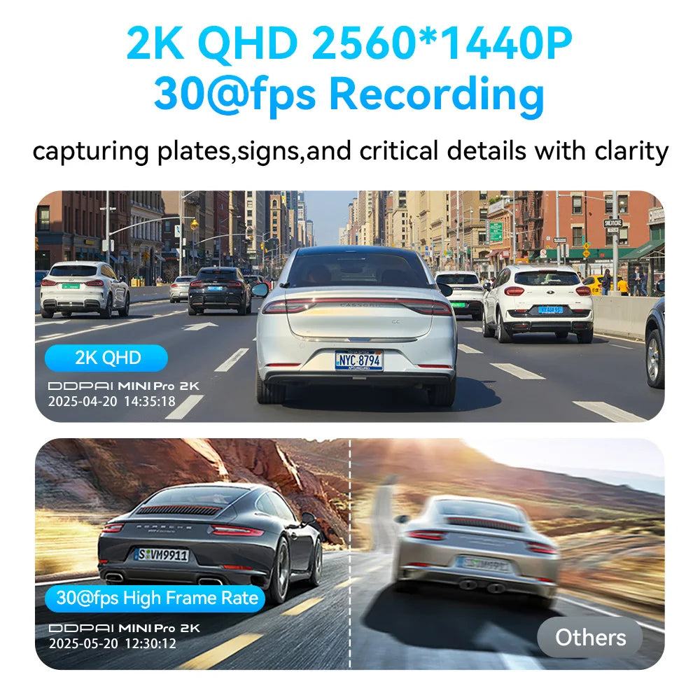 Dashcam 2K voiture — DDPAI MINI Pro