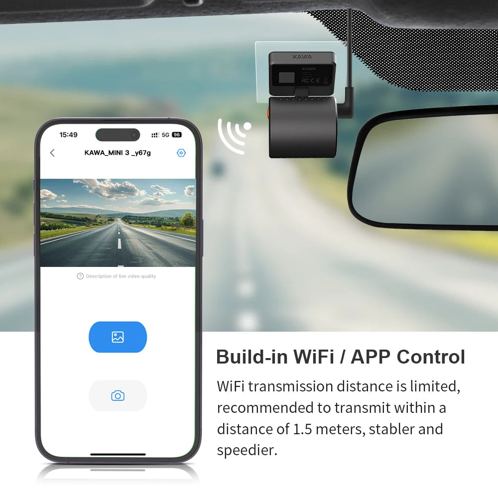 Dashcam voiture mini 2K — KAWA MINI3