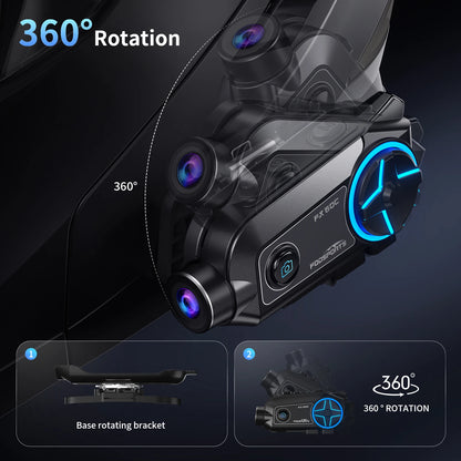 Caméra casque moto 4K — Fodsports FX60C