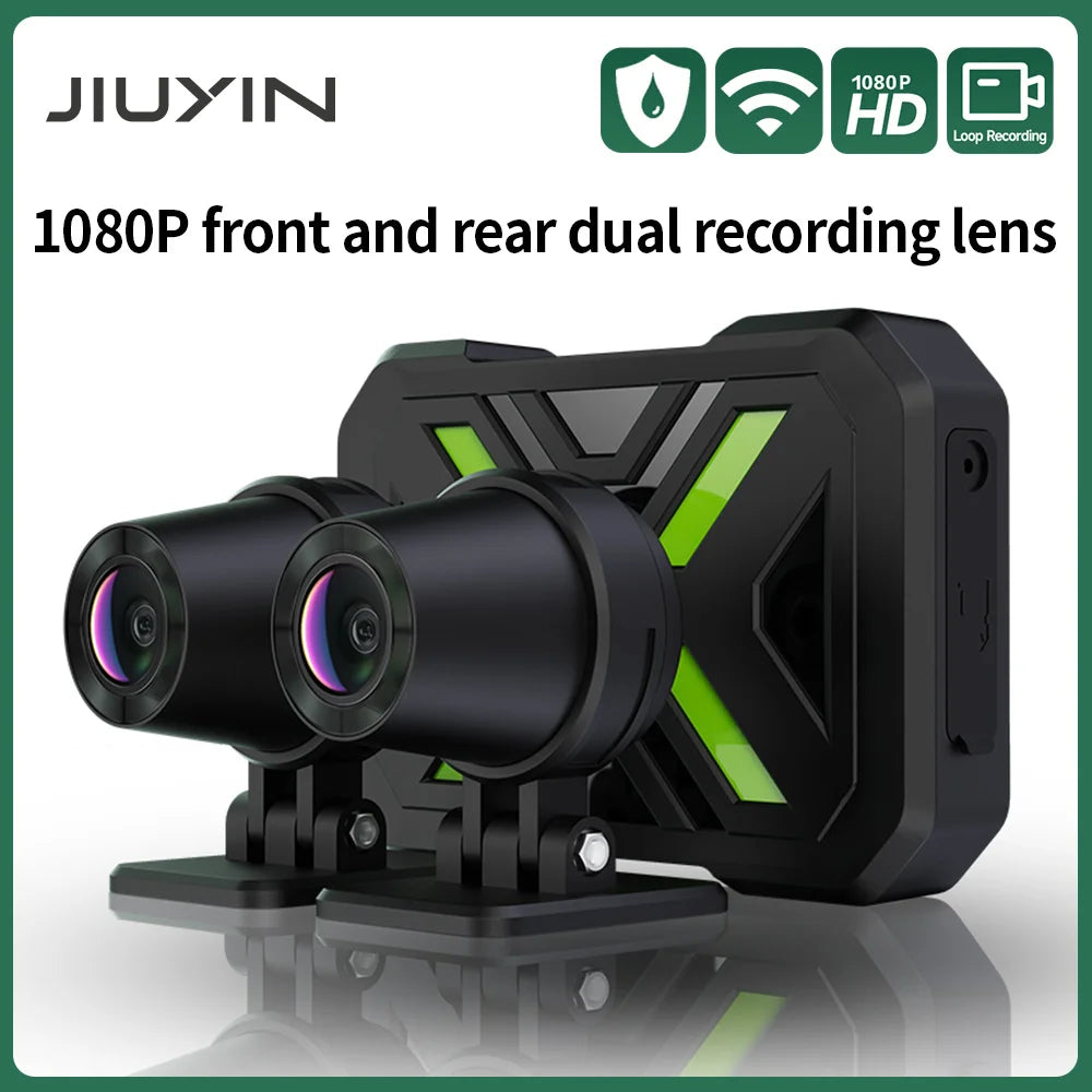 Dashcam moto double caméra — JIUYIN 1080p