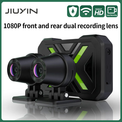 Dashcam moto double caméra — JIUYIN 1080p
