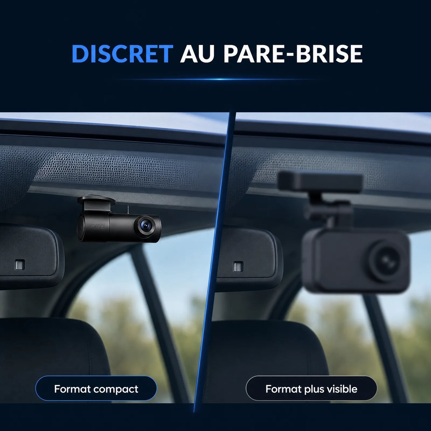 Dashcam voiture discrète 2K — 70mai M310 Plus