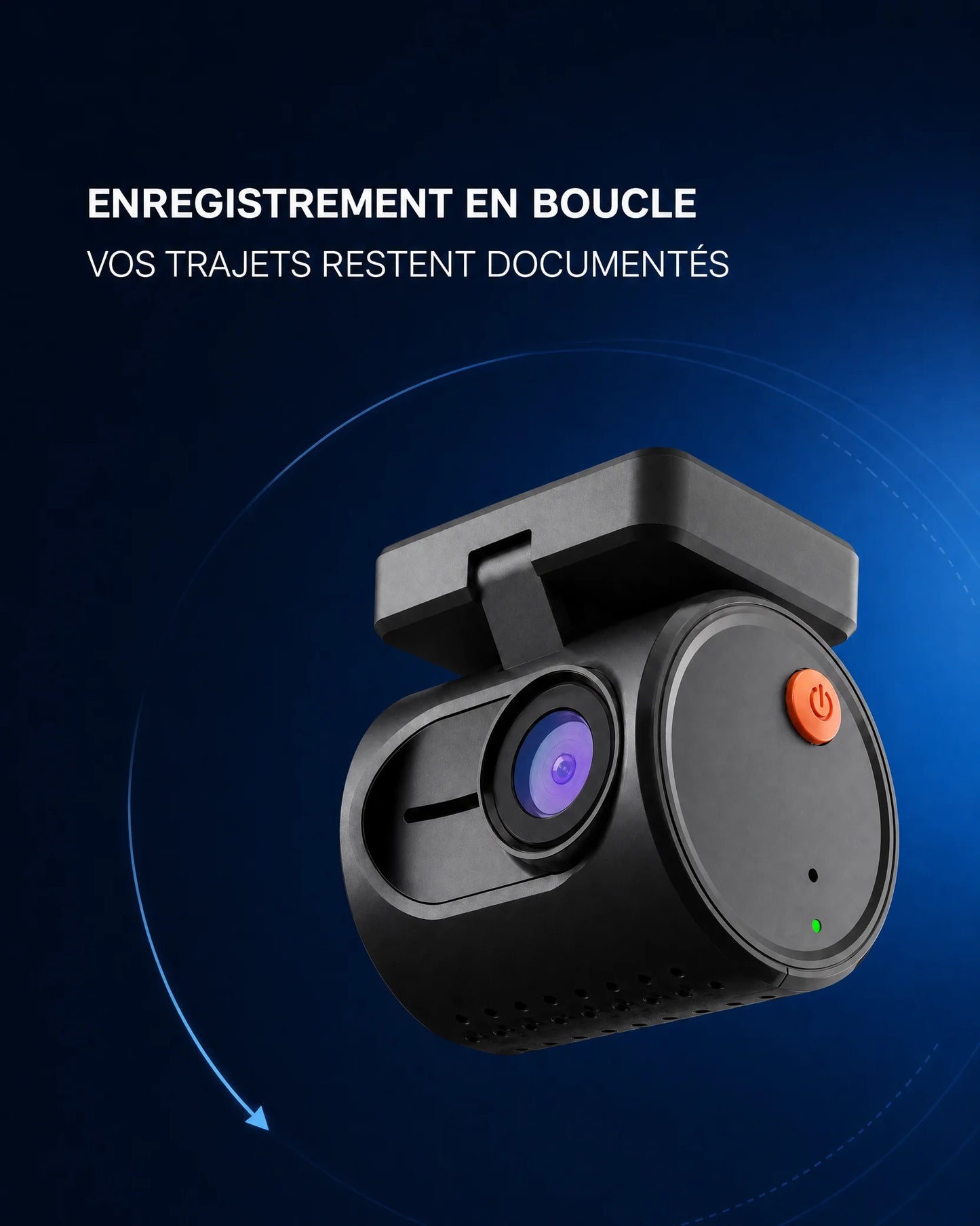 KAWA MINI3, enregistrement en boucle pour documenter les trajets
