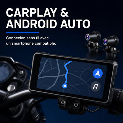 Dashcam moto CarPlay 6,86 pouces – JMCQ DVR