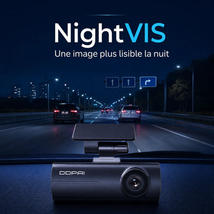 DDPAI N1 Dual dashcam avec vision nocturne NightVIS