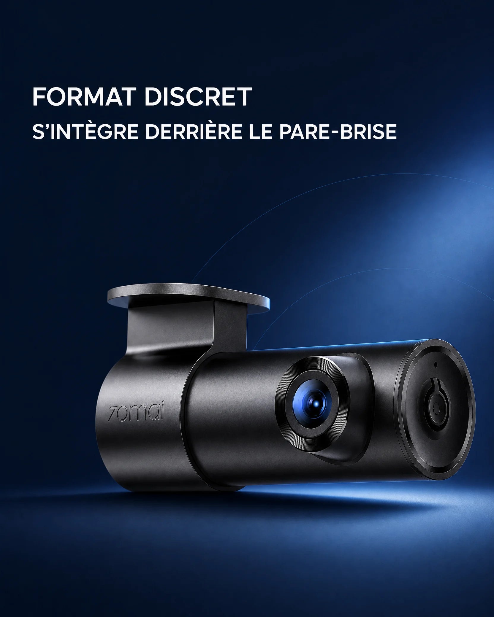 70mai M310 Plus, format discret pour pare-brise
