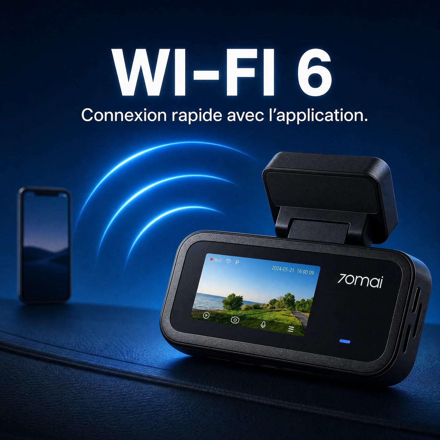Dashcam voiture compacte HDR — 70mai A210