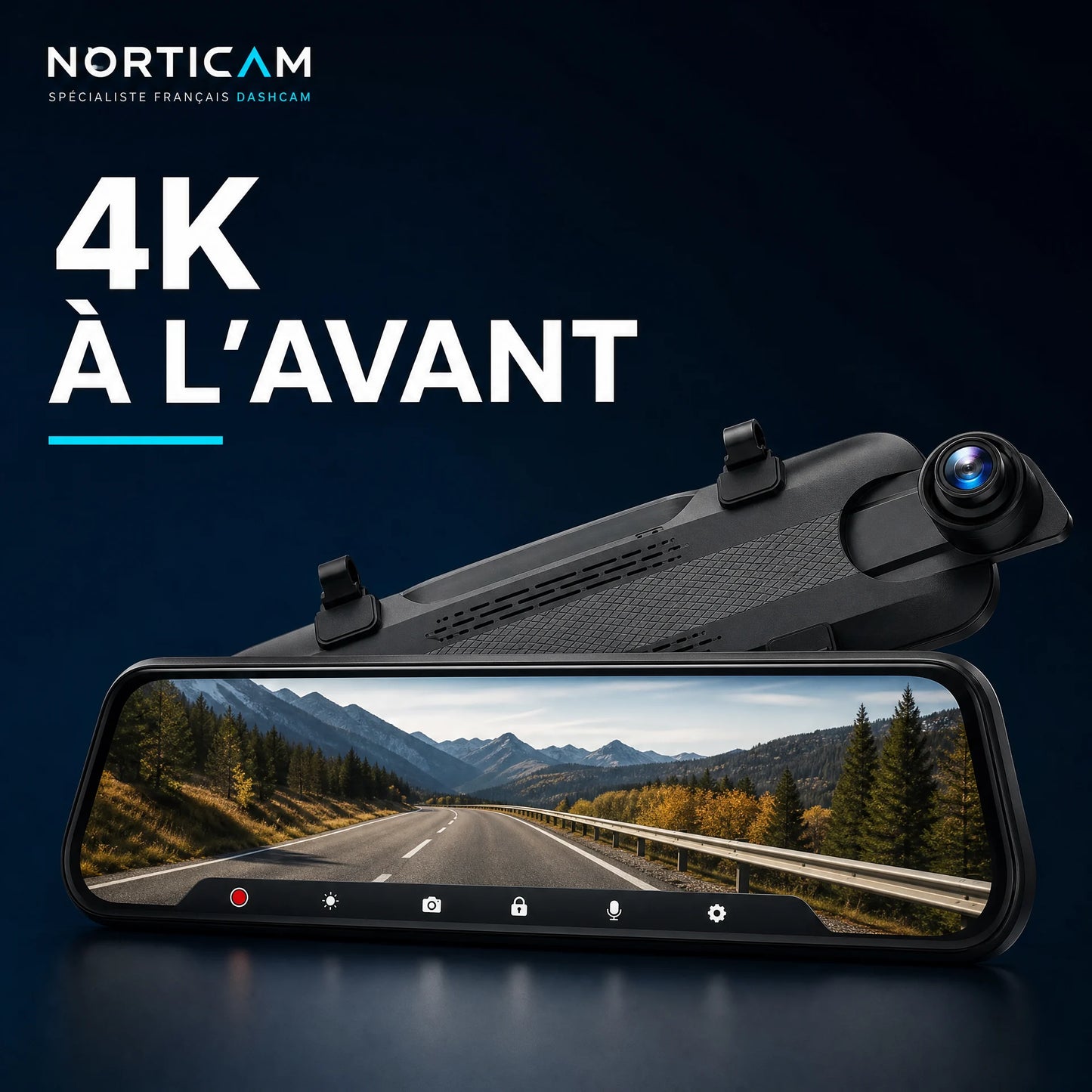 WOLFBOX G930 caméra avant 4K pour voiture