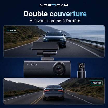 DDPAI N1 Dual dashcam avec double couverture avant et arrière
