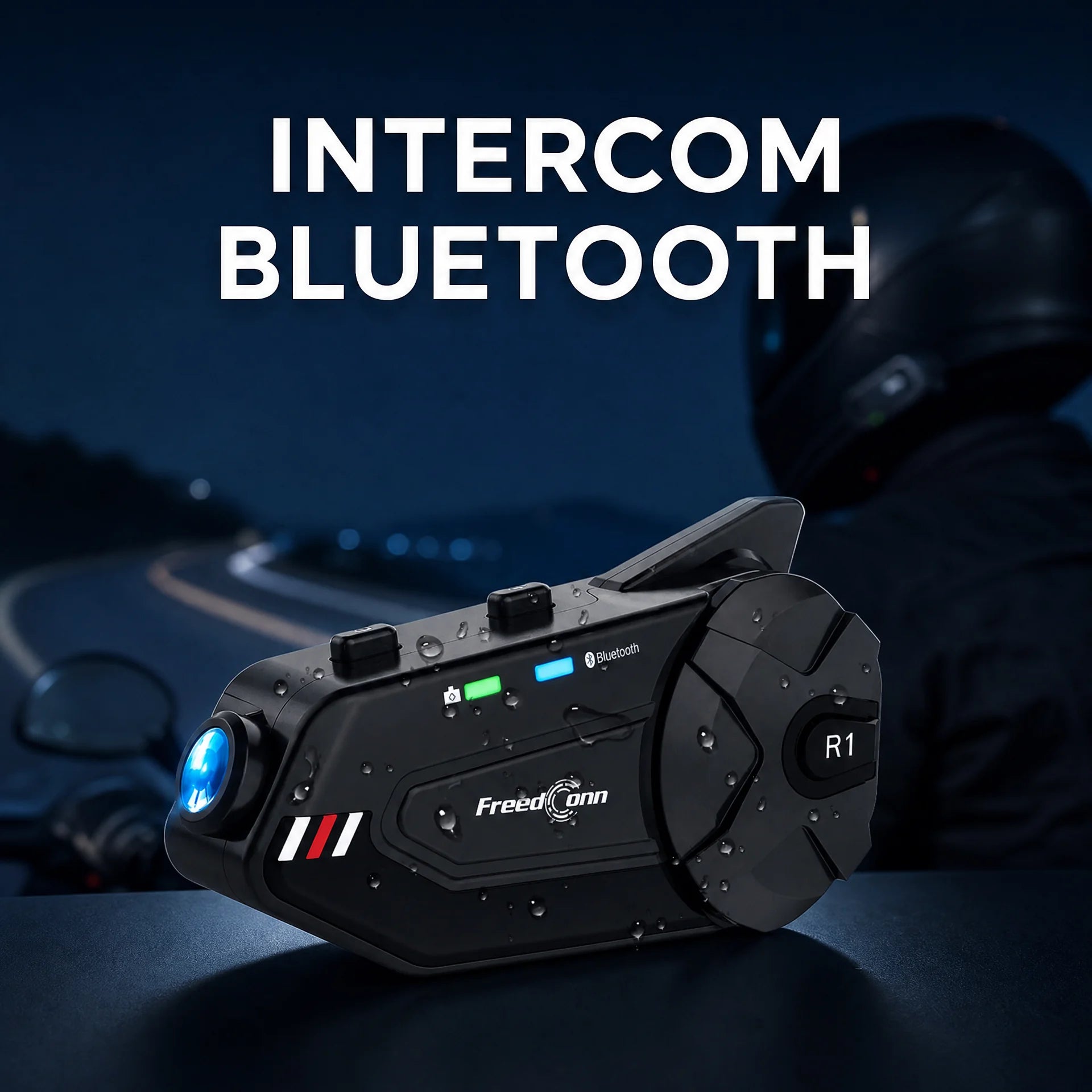 FreedConn R1 Plus intercom Bluetooth pour moto
