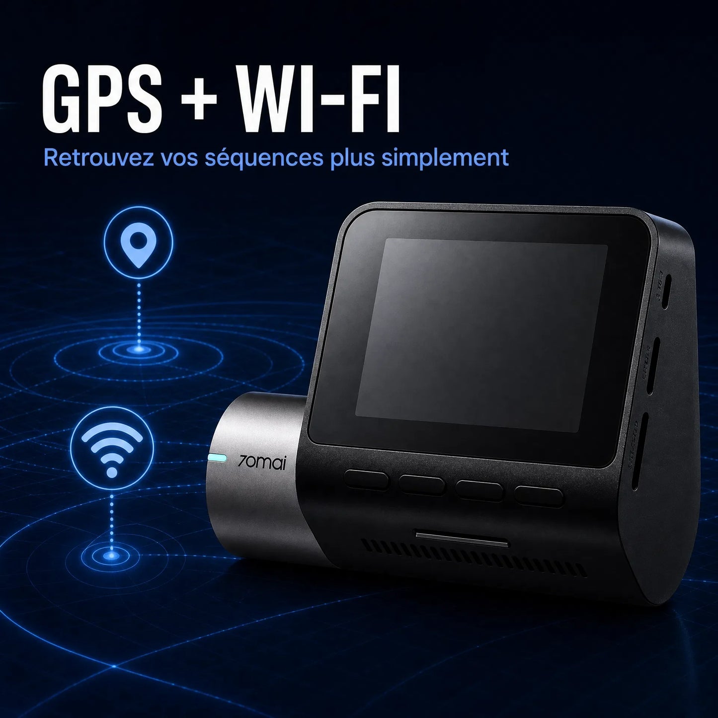Dashcam 3K voiture avant arrière – 70mai A510